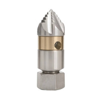 Rotating Nozzle with Metal Body Stainless Steel Rotating Sewer Nozzle Heavy Duty for Plumbers