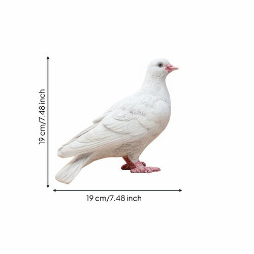 2 Pieces Statue Cute Pigeon Figurine Miniature for Wedding