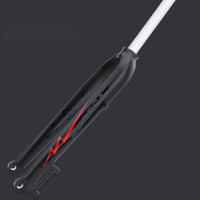 7075 Aluminum Rigid Mountain Bike Fork Lightweight Mountain Bike Rigid Fork Stiff High-Strength for Cyclists, Commuters, Commuting, Trail Riding