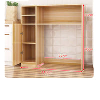 Dining Table Cabinet Combo Foldable Folding Dining Table Built-in Storage