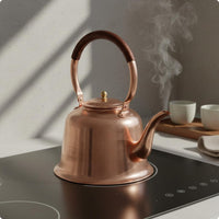 Solid Copper Tea Kettle Copper Tea Kettle Large Capacity Kitchen Item for Stovetop
