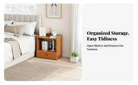Bedside Drawer Single Unit Simple Design Nightstand Easy Assembly for Students