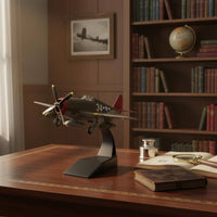 WW2 Classic Fighter Fighter Model Highly Detailed Historic Warplane Model Realistic Proportions Alloy Plane Reproduction for Collection Cabinet