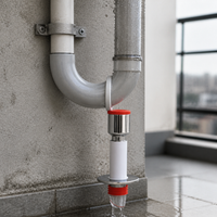 Washing Machine Drain Hose Connector with Odor-Proof Floor Drain Splitter for Balcony