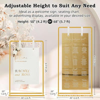 铁艺婚礼迎宾拱门支架方形可调节婚礼标志展示架婚庆道具背景支架