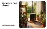 Electric Kitchen Composter Odorless Automatic Food Waste Disposer Compost Bin Energy-saving Quiet Operation Advanced Filtration Suitable for Homeowners Families Garden Home Pantry