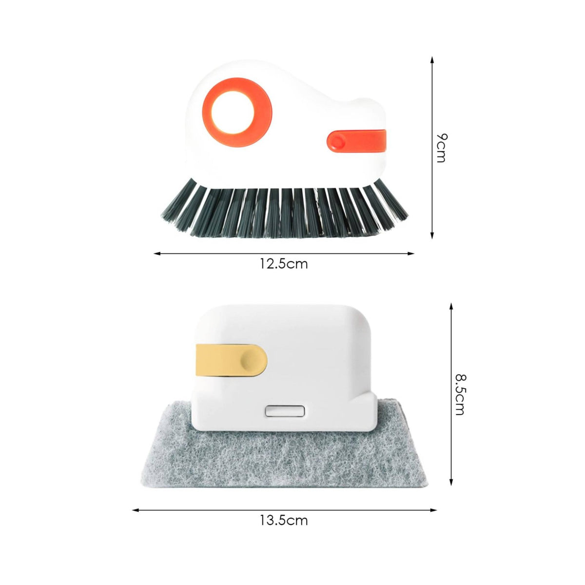 8 Pieces Crevice Cleaning Brush Hard Bristles Window Channel Brush Multifunction