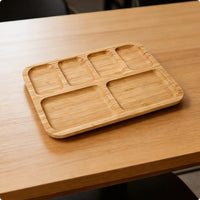 Divided Platter with Lid preservingKeeping Serveware Easy to Clean for Bakers