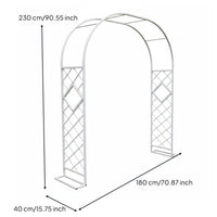 1 Piece Climbing Plant Archway Metal Garden Arbor Sturdy Plant Trellis Weather Resistant Iron Construction for Gardeners DIY Enthusiasts Backyard Patio Yard