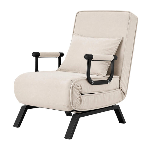Convertible Sofa Bed Triple-Purpose Futon Couch Adjustable Backrest Sofa Chair for Sleeping Use