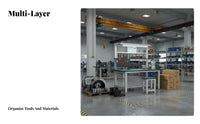 Anti Workbench Strong Load-Bearing Capacity Assembly Workbench with Light Thickened and Reinforced Heavy-Duty Work Table for Cleanroom, Factory