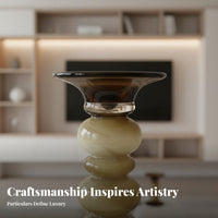 Stylized Sailboat Figurine marine Theme Candle Holder Modern Design for Office
