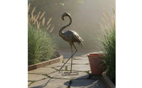 Iron Flamingo Decor Freestanding Flamingo Statue Vintage Design for Wedding