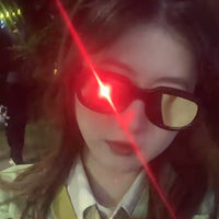创意整蛊搞怪社牛夸张显眼发光眼镜玩具好玩的拍照道具男女大学生 闪耀钻石-发光眼镜（充电款）