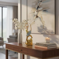 Seated Ballerina Sculpture Elegant Ballerina Figurine Resin for Living Room