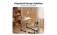 Adjustable Student Desk and Chair Stable School Desk Chair Combo children's Furniture for Students, Teenagers, Training Center, Home, Bedroom