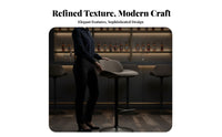 rotating Pedestal Bar Stool Nordic aesthetic Counter Chair Modern Design Height Adjustable for Reception Desk, Cafe, Bistro