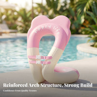 Buoyancy Vest with Seat | Double-Layer PVC Construction,  Inflatable Swim Vest with Buckles, for Pool