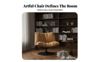 Italian Inspired rotating Armchair Modern Design Upholstered rotating Armchair Plush paddinging Accent Chair Ergonomic Shape for Interior Designers, Homeowners, Book Lovers, Living Room, Lounge Area, study corner, Home Office
