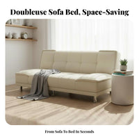 2-in-1 Design Fold-convertible Couch Bed two-purposeUse Fold-convertible Foam Bed Foldable Sleeper Sofa Space-Saving for Apartment Dwellers, unavailableice Workers, Homeowners, Small Spaces, Bedroom, Living Room