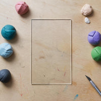 Acrylic Clay Pressing Board and Rolling Pin Set for DIY Clay Modeling