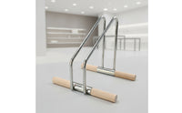 Indoor Upright Parking Stand Space-Saving Bike Stand with Wooden Rods Long-Lasting Freestanding Bike Rack Rust-Resistant for Commuters, Living Room