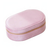 Velvet Jewelry Organizer Soft Interior Lining Jewelry Box Multi-Compartment Small Accessory Container for Girls