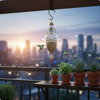 Hanging Hummingbird Feeder European Design Metal Hummingbird Feeder Easy to Fill
