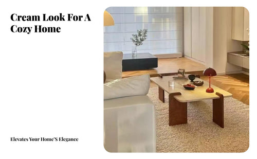 Retro Design Sintered Stone Coffee Table Rounded Corners Travertine Top Coffee Table Long-Lasting and Sturdy Living Room Furniture Scratch-Resistant for Apartment Dwellers, Interior Designers, Homestay, Lounge Area, Office, Bedroom