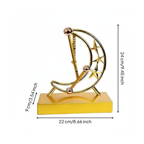 Continuous Motion Ornament Decorative Celestial Swing Ornament Stable Base Table Decor for Desktop