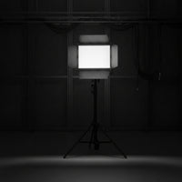 Bi-Color LED Light Panel with Barn Doors Flat Studio Light Panel with Barn Doors Adjustable Lighting Equipment Bright for Livestreaming