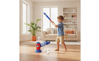 Baseball Training Toy with Hitting Stick Bright Batting Practice Set Plastic
