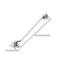 Hook and loop latch, windproof door lock, adjustable window lock, sturdy duty, easy installation, for bedroom, sliding doors, panes, gate, black