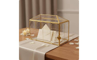 Heart Lock Card Box Transparent Party Decor Easy to Accessible for Banquet