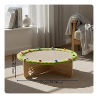 Cat Scratching Bed Scratch Resistant Round Cat Scratcher Lounge Stable Structure