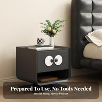 Storage Nightstand Cartoon Design Bedside Cabinet Rounded Corners for children, Boys