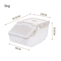 Moisture-Proof Rice Storage Bin Multi-Purpose Airtight Rice Dispenser Safe for Pantry