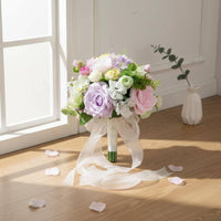 Bridal Hand Arrangement Lifelike Bridal Blossom Arrangement Decorative Ribbon