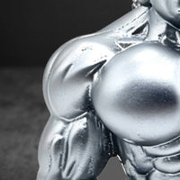 Meditative Muscle Buddha Decoration Creative Design Muscular Buddha Statue Resin Desktop Decoration Hand-Polished Feng Shui