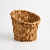 Imitation Vine Basket Natural Rattan Storage Basket Sturdy for Home Organization