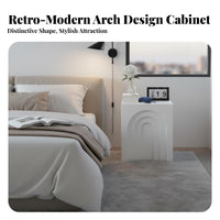 Arched End Table Arch Design Arched Nightstand Vintage Inspired for Living Room