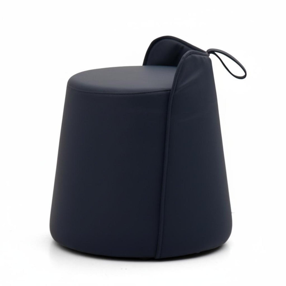 Round Pouf with Handle Light Luxury aesthetic Round Pouf Nordic Design for Cloakroom