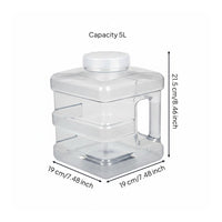 Food-Grade Material Water Dispenser Bottle Reusable Large Capacity Water Carrier Leak-Proof for Campers, Home Use, Outdoor, Camping