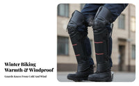 Fleece Lined Leg Protectors Wind Blocking Cozy Insulation for Motorcycle Touring