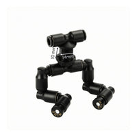 Two-Head Spray Nozzle Black Two-Head Mist Spray Nozzle Humidity Control