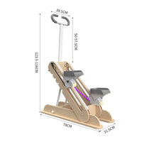 Wooden Stair Stepper Non-Slip Pedals Climbing Exercise Machine Adjustable Resistance Home Stair for Indoor