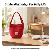 Small Canvas Hand-Carried Bag Korean design Meal Tote Minimalist Design for Women