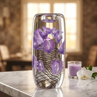 Petal Glass Candle Holder Luxury Glass Candle Holder High Clearness Home Decor for Hotel