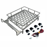 RC Roof Rack with Lights Compatible Accessory Long-Lasting for Hobbyists
