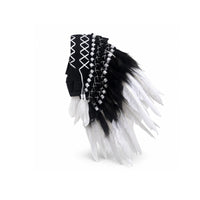 Feather Headdress Structured Band Costume Accessory Patterned Trim